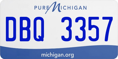 MI license plate DBQ3357