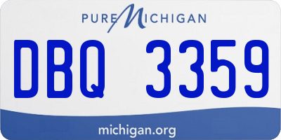 MI license plate DBQ3359