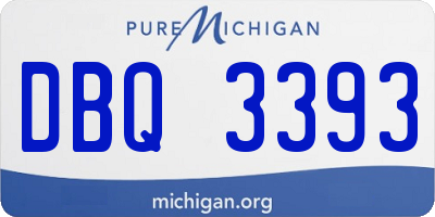 MI license plate DBQ3393