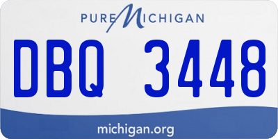 MI license plate DBQ3448