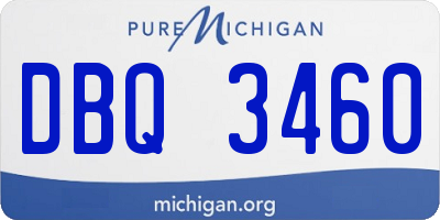 MI license plate DBQ3460
