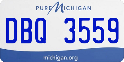MI license plate DBQ3559