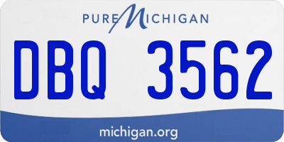 MI license plate DBQ3562