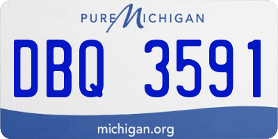 MI license plate DBQ3591