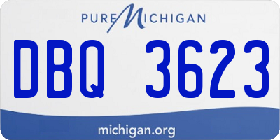 MI license plate DBQ3623