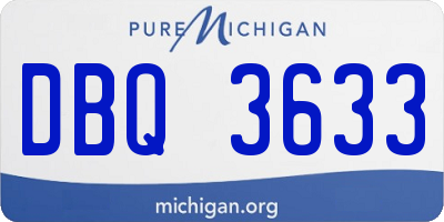 MI license plate DBQ3633