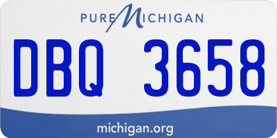 MI license plate DBQ3658