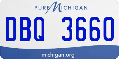 MI license plate DBQ3660