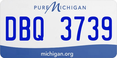 MI license plate DBQ3739