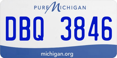 MI license plate DBQ3846
