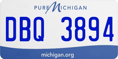 MI license plate DBQ3894