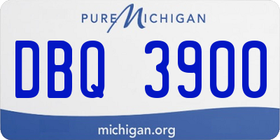 MI license plate DBQ3900