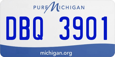 MI license plate DBQ3901