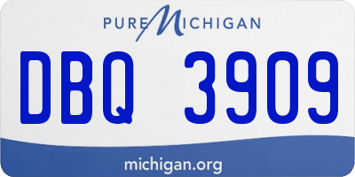MI license plate DBQ3909