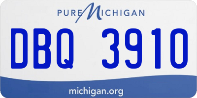 MI license plate DBQ3910
