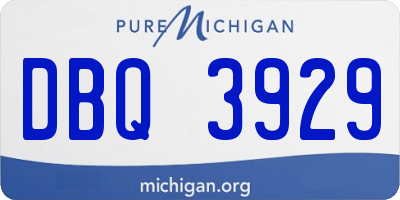 MI license plate DBQ3929