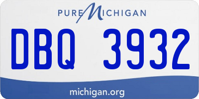 MI license plate DBQ3932