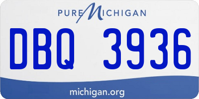 MI license plate DBQ3936
