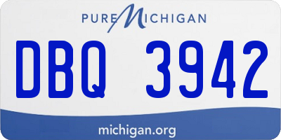 MI license plate DBQ3942