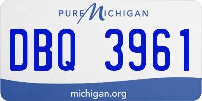 MI license plate DBQ3961