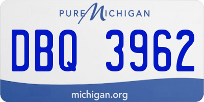 MI license plate DBQ3962