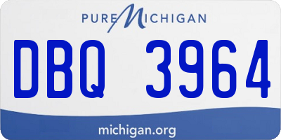MI license plate DBQ3964