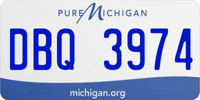 MI license plate DBQ3974