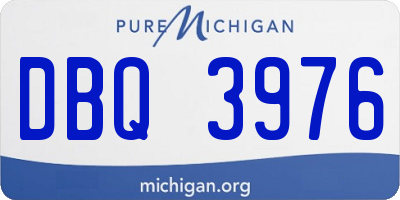 MI license plate DBQ3976