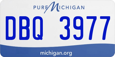 MI license plate DBQ3977