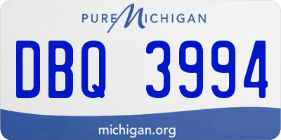 MI license plate DBQ3994