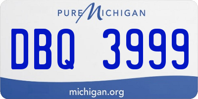 MI license plate DBQ3999