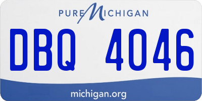 MI license plate DBQ4046