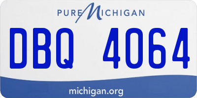 MI license plate DBQ4064