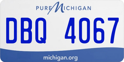MI license plate DBQ4067