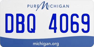 MI license plate DBQ4069