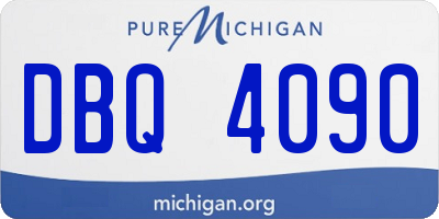 MI license plate DBQ4090