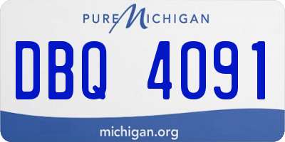 MI license plate DBQ4091