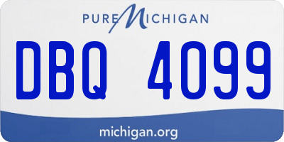 MI license plate DBQ4099