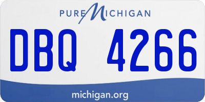 MI license plate DBQ4266