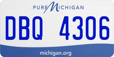 MI license plate DBQ4306