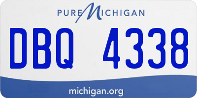 MI license plate DBQ4338