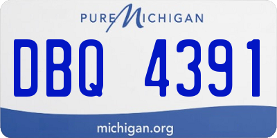 MI license plate DBQ4391