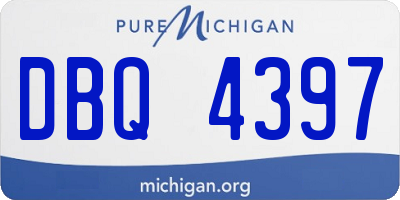 MI license plate DBQ4397