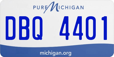 MI license plate DBQ4401