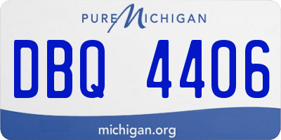 MI license plate DBQ4406