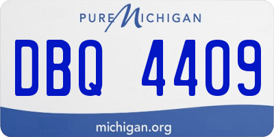 MI license plate DBQ4409