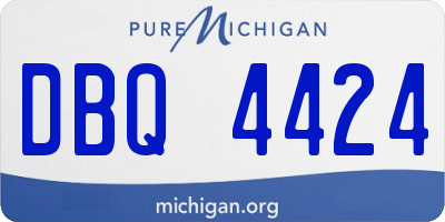 MI license plate DBQ4424