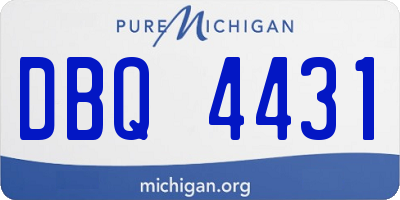 MI license plate DBQ4431
