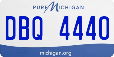 MI license plate DBQ4440