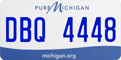 MI license plate DBQ4448